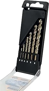DeWalt DT4956-QZ - Juego de 6 brocas de cobalto HSS-E Extreme para metal en cassette de plástico 2, 3, 4, 5, 6, 8 mm