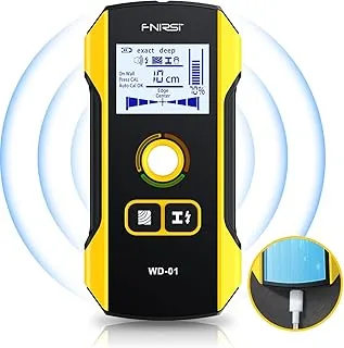 FNIRSI 6 en 1 Detector de Pared - Localizador de Montantes de Madera y Metálicos, Detector de Cables y Tuberías, con Función de Centro y Borde, para Paredes Secas y Mampostería