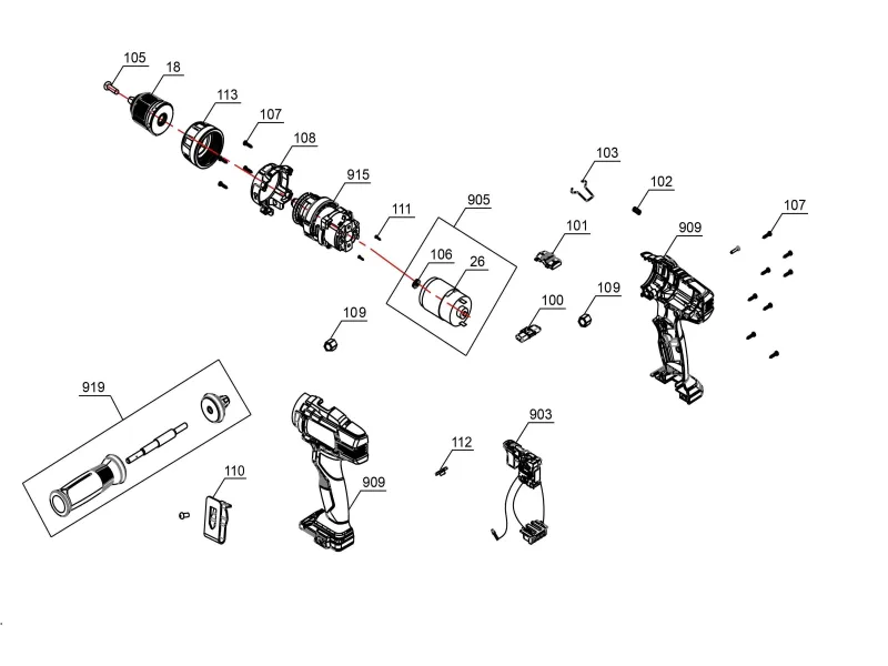 Taladro percutor Einhell TE-CD 18/50 Li-i BL brushless